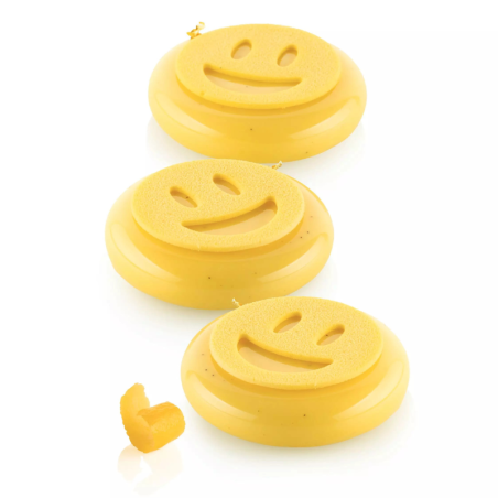 Sorriso 2 Silikomart - forma silikonowa do dekoracji - uśmiech - śr. 50 x wys. 2 mm / poj. 2 ml x 7 dekoracji