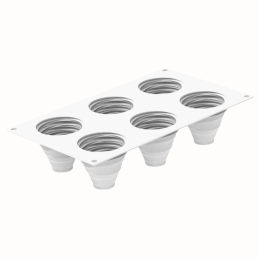 Kit Tarte Ring Albia Silikomart - zestaw do tartaletek - ranty perforowane + forma silikonowa