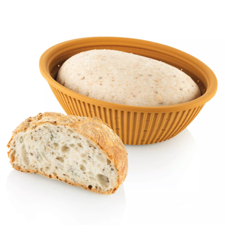 Felix Silikomart - silikonowy kosz do wyrastania ciasta chlebowego - dł. 237 x szer. 181 x wys. 72 mm - poj. 1500 ml