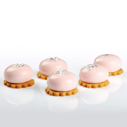 PX4323 Planet mignon Pavoni - forma silikonowa do monoporcji - śr. 38 x wys. 20 mm / poj. 18 ml x 30 porcji