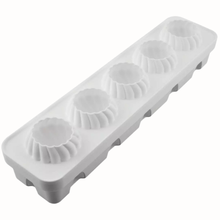 Russian Tale 125 Silikomart - cukiernicza forma silikonowa do monoporcji - śr. 67 x wys. 73 mm / poj. 125 ml x 5 porcji