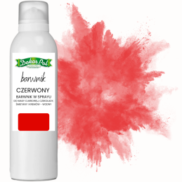op. 150 ml Czerwony barwnik spożywczy w sprayu - DekorPol - do dekoracji powierzchni wyrobów cukierniczych
