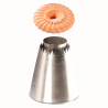1 szt. Tylka Religieuse Tube 01 Silikomart - stalowa końcówka do dekorowania - śr. 30 mm
