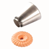 1 szt. Tylka Religieuse Tube 01 Silikomart - stalowa końcówka do dekorowania - śr. 30 mm