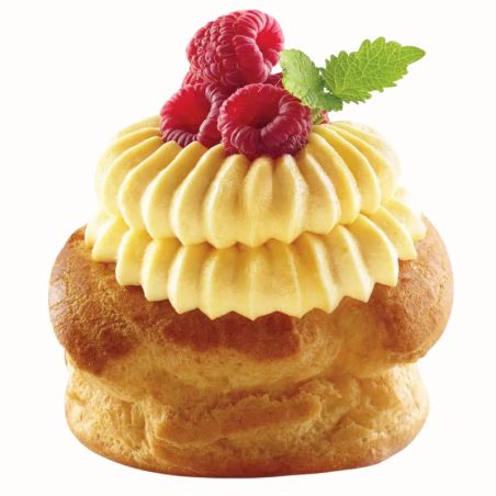 1 szt. Tylka Religieuse Tube 02 Silikomart - stalowa końcówka do dekorowania - śr. 30 mm