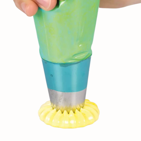 1 szt. Tylka Religieuse Tube 02 Silikomart - stalowa końcówka do dekorowania - śr. 30 mm