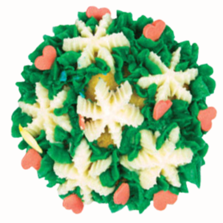 1 szt. Tylka Rosyjska Płatki Śniegu - Silikomart - stalowa końcówka do dekorowania kremem - śr. 25 mm