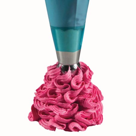 1 szt. Tylka cukiernicza - Ball Tube Irregular Silikomart - stalowa końcówka do dekorowania - śr. 25 mm