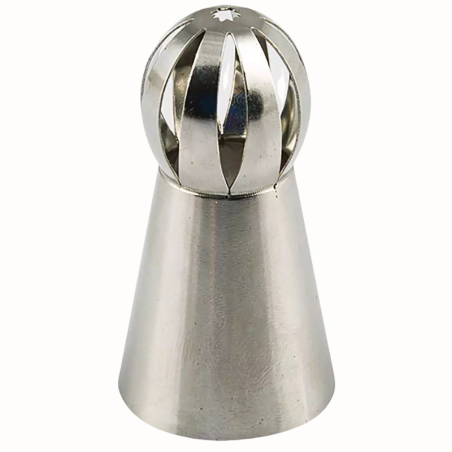 1 szt. Tylka cukiernicza - Ball Tube Regular Silikomart - stalowa końcówka do dekorowania - śr. 25 mm