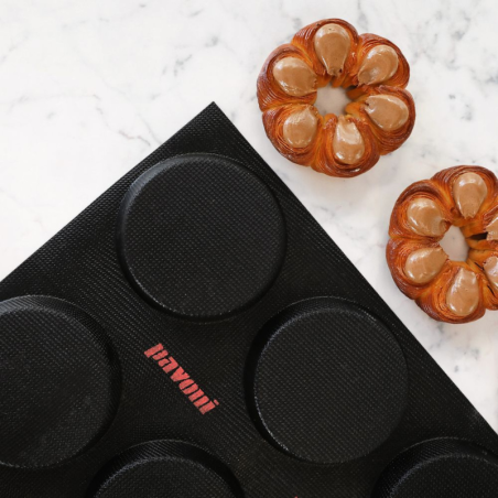 FB05 Quiches Fiberform Pavoni - profesjonalna forma silikonowa - tartaletki - śr. 105 x wys. 20 mm / poj. 135 ml x 15 porcji