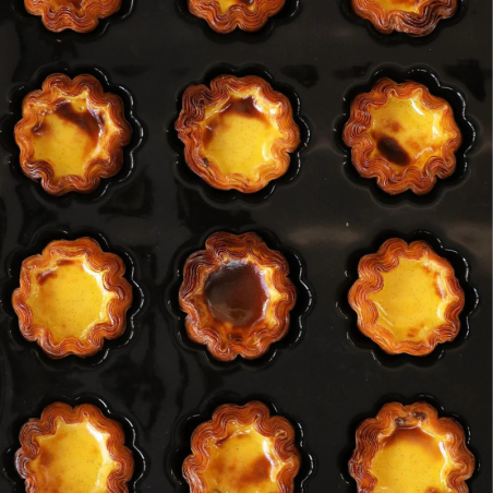 FB03 Briochette Fiberform Pavoni - profesjonalna forma silikonowa - babeczki - śr. 81 x wys. 37 mm / poj. 100 ml x 24 porcje