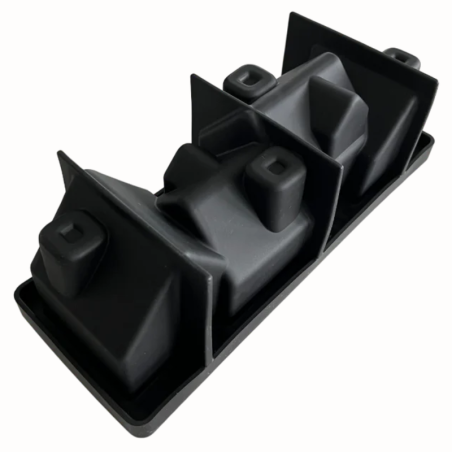 KE078 Chalet Pavoni Italia - forma silikonowa do ciast i deserów - domki - dł. 250 x szer. 83 x wys. 90 mm / poj. 1230 ml