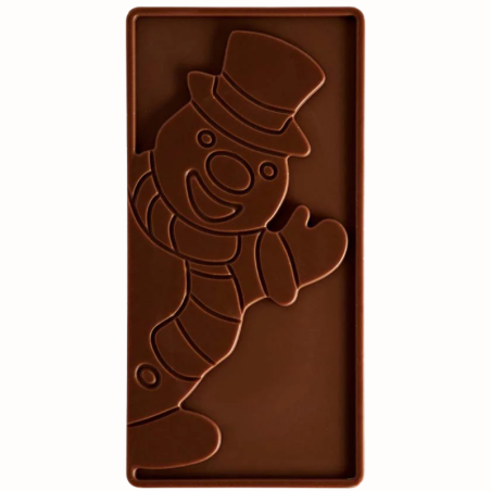 PC5067 Xmas Snowman Pavoni Italia - forma do tabliczek czekolady - bałwanek - dł. 154 x szer. 77 x wys. 15 mm / poj. 100 g