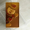 PC5067 Xmas Snowman Pavoni Italia - forma do tabliczek czekolady - bałwanek - dł. 154 x szer. 77 x wys. 15 mm / poj. 100 g