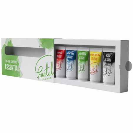 op. 5 x 12 g Zestaw klasycznych kolorów barwników spożywczych w żelu - Full-Fill Gel Minis Essential Fractal Colors