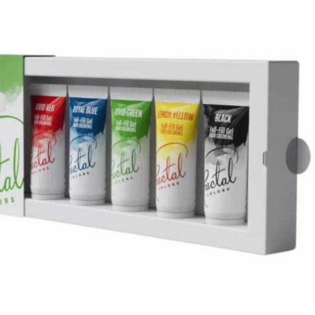 op. 5 x 12 g Zestaw klasycznych kolorów barwników spożywczych w żelu - Full-Fill Gel Minis Essential Fractal Colors