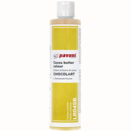 op. 200 g Jasnożółty barwnik do czekolady na bazie tłuszczu kakaowego - LB04SB Yellow Lemon Pavoni Italia