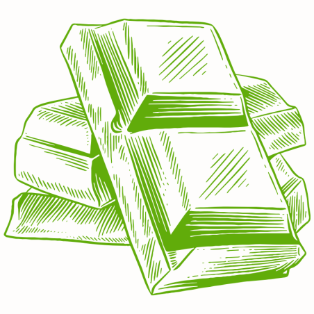 op. 200 g Jasnozielony barwnik do czekolady na bazie tłuszczu kakaowego - LB01SB Green Apple Pavoni Italia