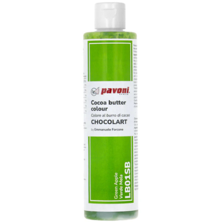 op. 200 g Jasnozielony barwnik do czekolady na bazie tłuszczu kakaowego - LB01SB Green Apple Pavoni Italia