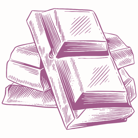 op. 200 g Fioletowy barwnik do czekolady na bazie tłuszczu kakaowego - LB11SB Lilac Pavoni Italia