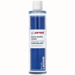 op. 200 g Niebieski barwnik do czekolady na bazie tłuszczu kakaowego - LB03SB Blue Pavoni Italia