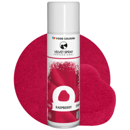 op. 250 ml Malinowy zamsz spożywczy w sprayu - barwnik strukturalny - Raspberry V16b Food Colours