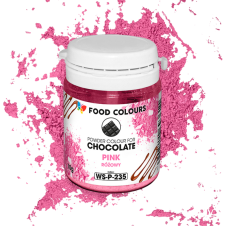 op. 20 g Różowy barwnik spożywczy w proszku - do czekolady i tłustych mas cukierniczych - WS-P-235 Food Colours