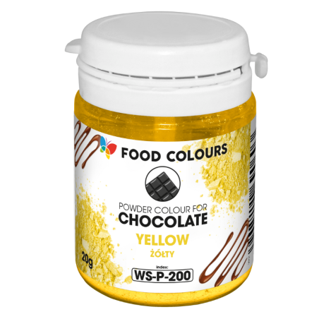 op. 20 g Żółty barwnik spożywczy w proszku - do czekolady - rozpuszczalny w tłuszczu - WS-P-200 Food Colours