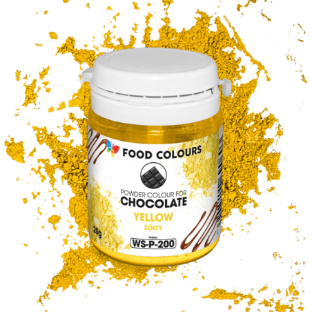 op. 20 g Żółty barwnik spożywczy w proszku - do czekolady - rozpuszczalny w tłuszczu - WS-P-200 Food Colours