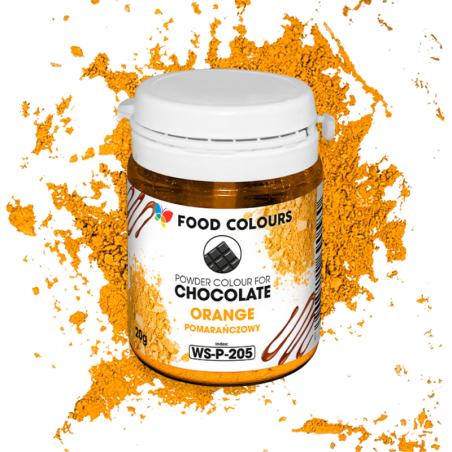 op. 20 g Pomarańczowy barwnik spożywczy w proszku - do czekolady - rozpuszczalny w tłuszczu - WS-P-205 Food Colours