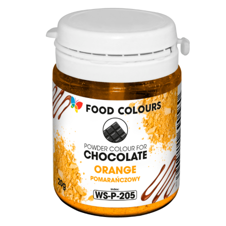 op. 20 g Pomarańczowy barwnik spożywczy w proszku - do czekolady - rozpuszczalny w tłuszczu - WS-P-205 Food Colours