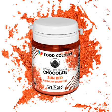 op. 20 g Jasnoczerwony barwnik spożywczy w proszku - do czekolady - rozpuszczalny w tłuszczu - WS-P-210 Food Colours