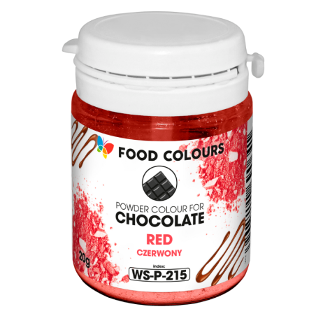 op. 20 g Czerwony barwnik spożywczy w proszku - do czekolady - rozpuszczalny w tłuszczu - WS-P-215 Food Colours