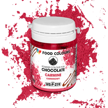 op. 20 g Karminowy barwnik spożywczy w proszku - do czekolady - rozpuszczalny w tłuszczu - WS-P-218 Food Colours