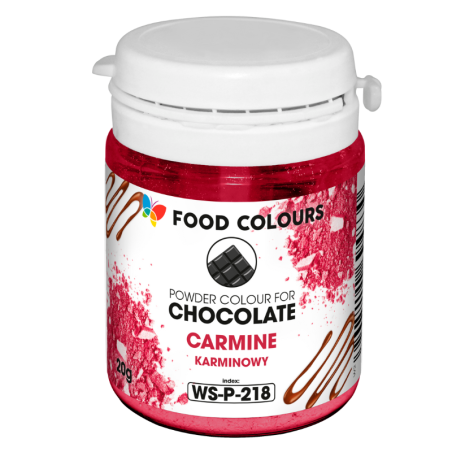 op. 20 g Karminowy barwnik spożywczy w proszku - do czekolady - rozpuszczalny w tłuszczu - WS-P-218 Food Colours