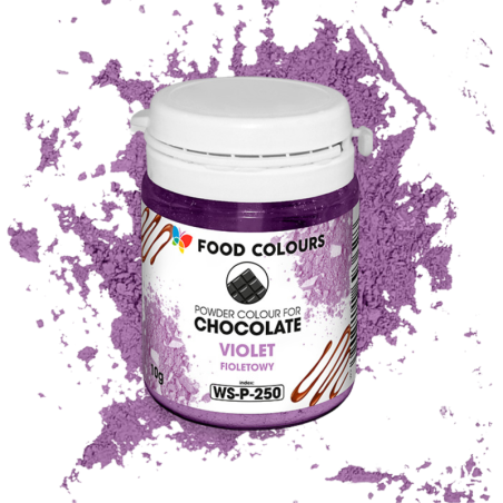 op. 10 g Fioletowy barwnik spożywczy w proszku - do czekolady - rozpuszczalny w tłuszczu - WS-P-250 Food Colours