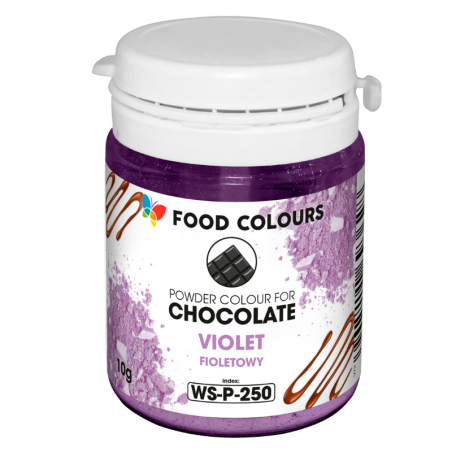 op. 10 g Fioletowy barwnik spożywczy w proszku - do czekolady - rozpuszczalny w tłuszczu - WS-P-250 Food Colours