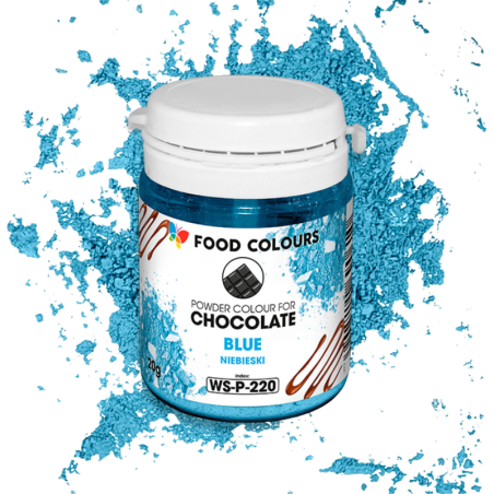 op. 20 g Niebieski barwnik spożywczy w proszku - do czekolady - rozpuszczalny w tłuszczu - WS-P-220 Food Colours