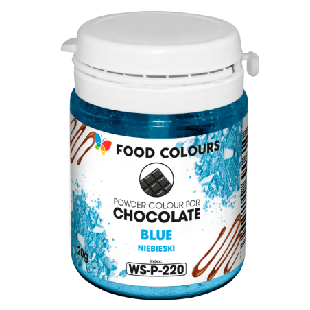 op. 20 g Niebieski barwnik spożywczy w proszku - do czekolady - rozpuszczalny w tłuszczu - WS-P-220 Food Colours