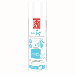 op. 250 ml Błękitny zamsz spożywczy w sprayu - aksamitny barwnik - ColorSoft Azzurro 23368 Modecor