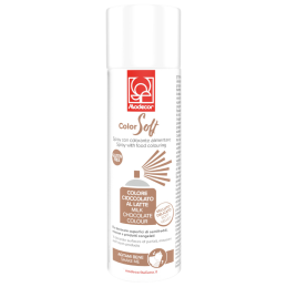 op. 250 ml Jasnobrązowy zamsz spożywczy w sprayu - aksamitny barwnik - ColorSoft Cioccolato al Latte 23363 Modecor