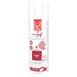 op. 250 ml Czerwony zamsz spożywczy w sprayu - aksamitny barwnik - ColorSoft Rosso 23362 Modecor