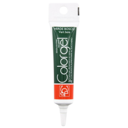 op. 20 g Ciemnozielony barwnik spożywczy w żelu - Colorgel Verde Bosco 23265 Modecor - barwnik do masy cukrowej i tortów