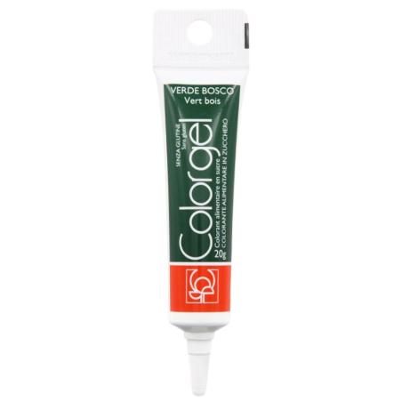 op. 20 g Ciemnozielony barwnik spożywczy w żelu - Colorgel Verde Bosco 23265 Modecor - barwnik do masy cukrowej i tortów