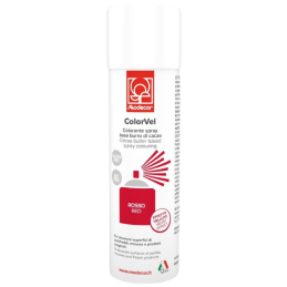 op. 250 ml Czerwony zamsz spożywczy w sprayu - barwnik strukturalny - ColorVel Rosso 24783 Modecor