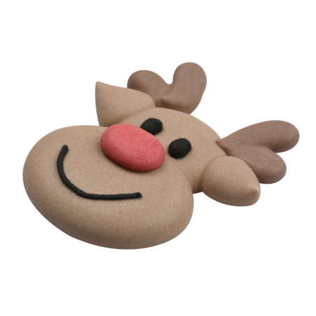 op. 80 szt. Świąteczny zestaw dekoracji cukrowych w czterech wzorach - dł. 35 mm -  nr. kat. 14117 Modecor