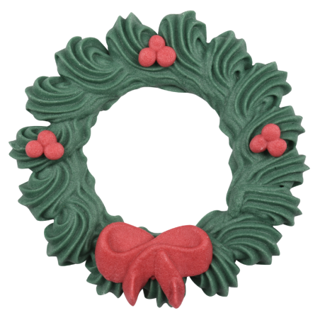 op. 48 szt. Wieniec Adwentowy - świąteczny zestaw dekoracji cukrowych w trzech wzorach - śr. 60 mm -  nr. kat. 14115 Modecor