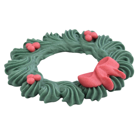 op. 48 szt. Wieniec Adwentowy - świąteczny zestaw dekoracji cukrowych w trzech wzorach - śr. 60 mm -  nr. kat. 14115 Modecor