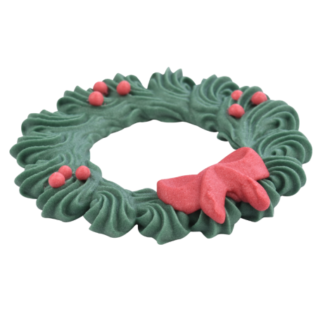 op. 48 szt. Wieniec Adwentowy - świąteczny zestaw dekoracji cukrowych w trzech wzorach - śr. 60 mm -  nr. kat. 14115 Modecor