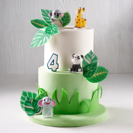 op. 24 szt. Zwierzątka - zestaw gotowych figurek cukrowych w czterech wzorach - dł. 60 mm - nr. kat. 20064 Modecor